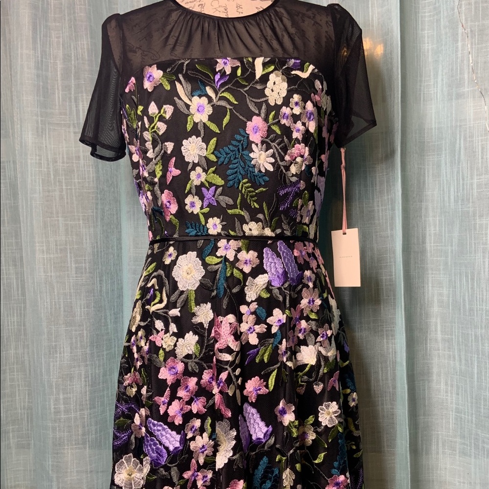 Alex Marie Floral Embroidered High Low Dress - Picture 14 of 16